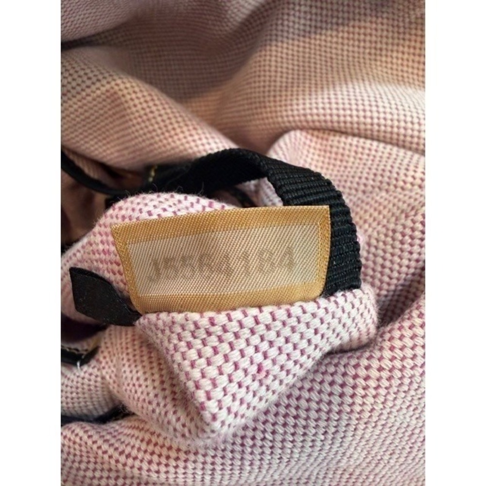 Dooney & Bourke Black Pebble Leather Zip Zip Hobo Bag Pink Gingham Lining - Picture 10 of 10